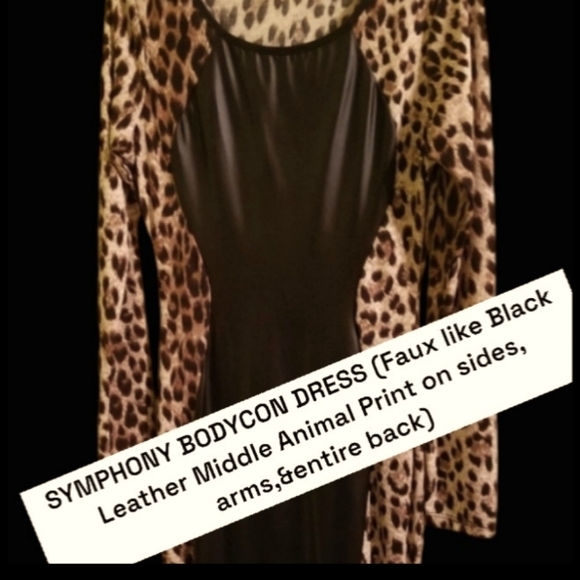 SYMPHONY 🆕 BODYCON STYLE      SEXY STRETCHY DRESS 🐆 - Picture 11 of 15